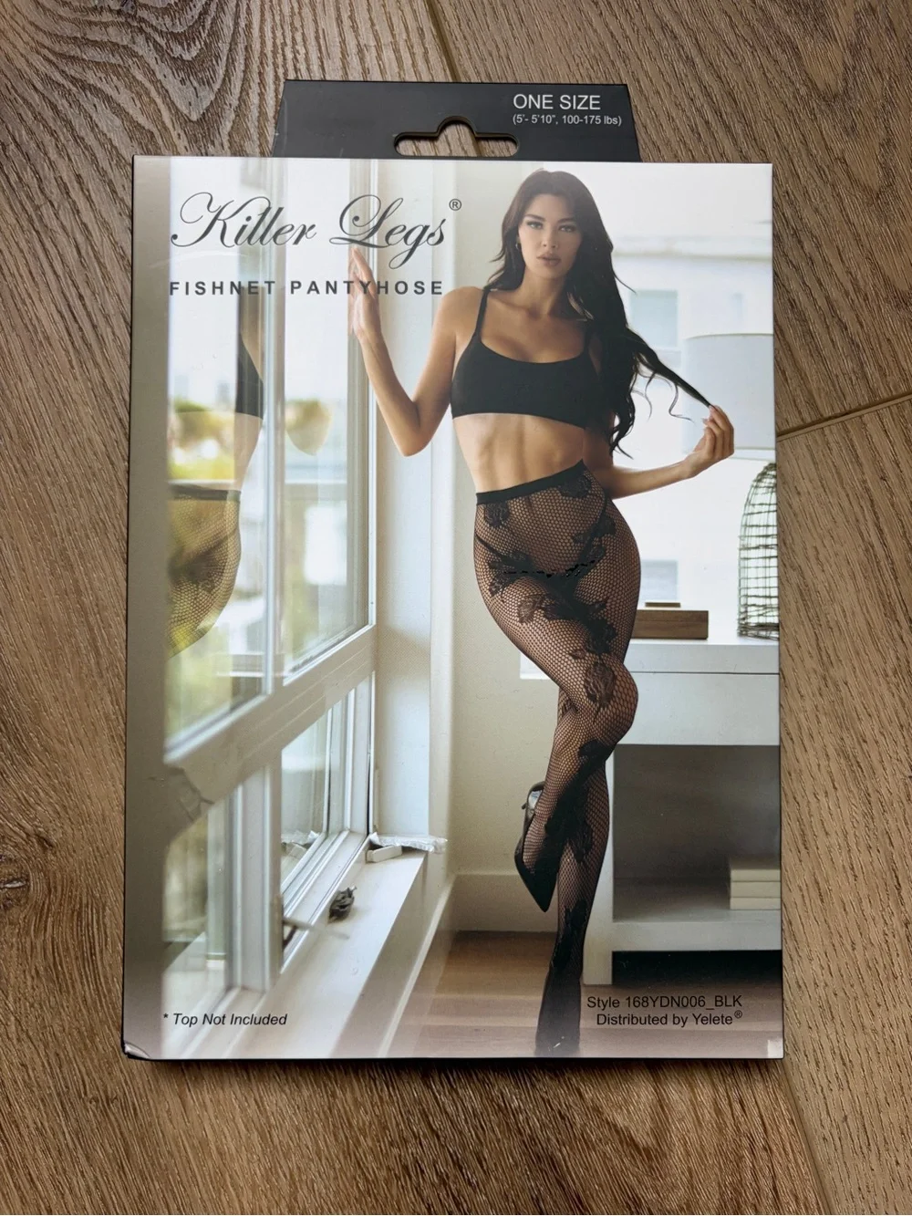 Black Floral Fishnet Tights - One Size